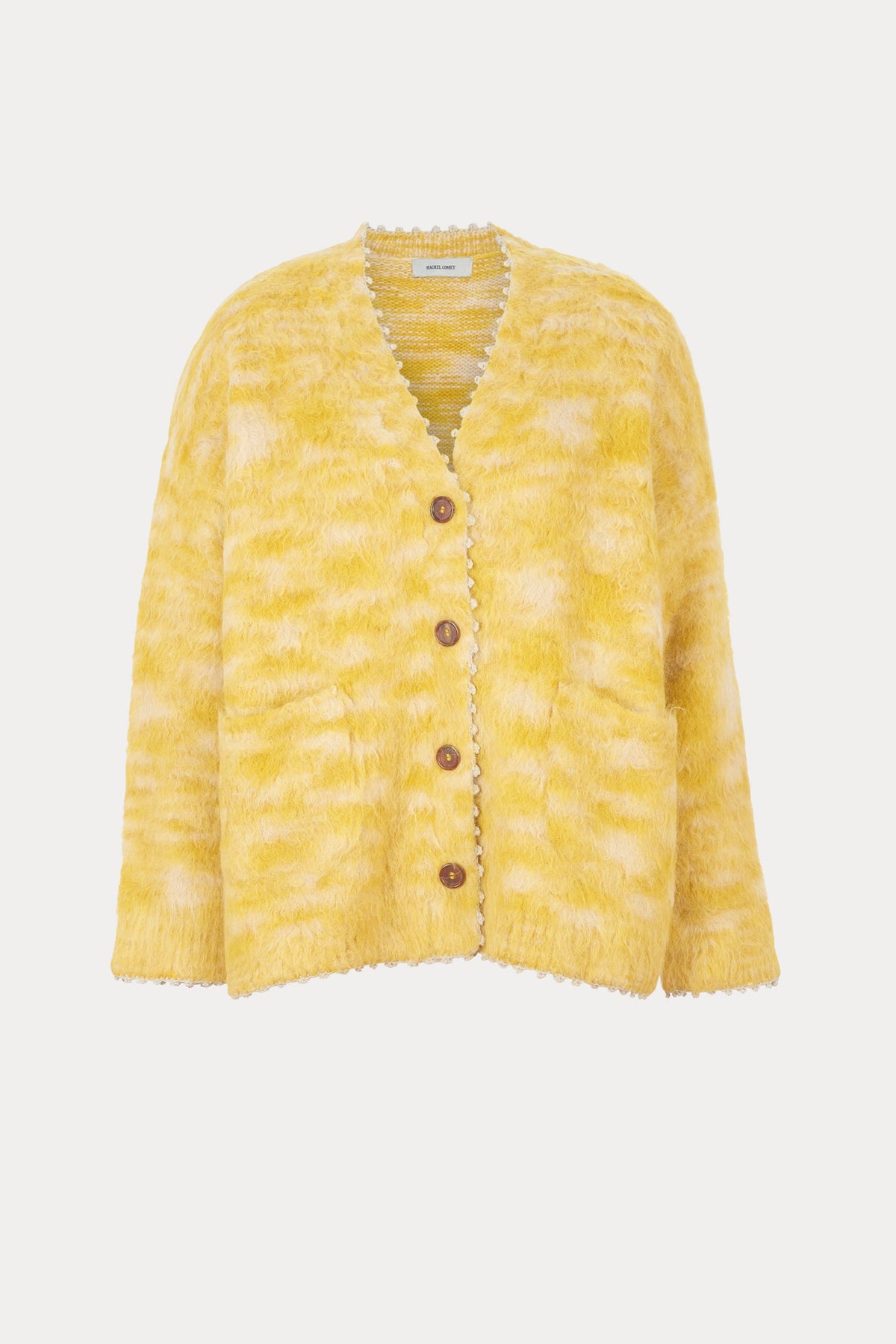 Fuchs Cardigan Chartreuse Space Dye - Rachel Comey