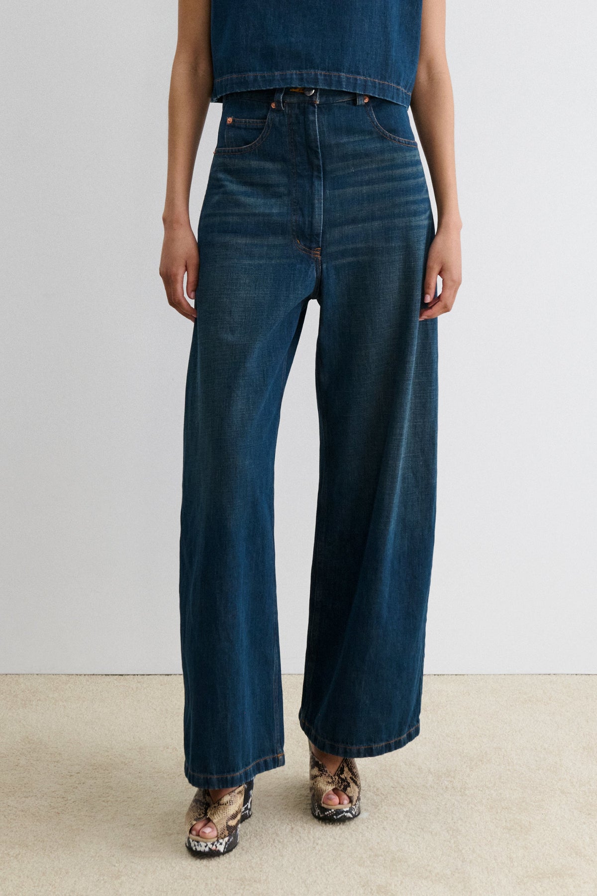 Dero Pant Muddy Indigo - Rachel Comey
