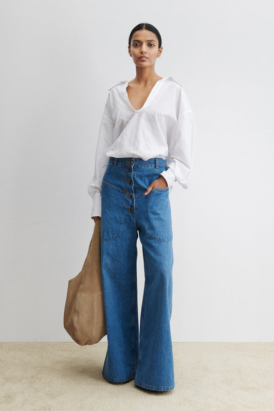 Angle Pant Indigo - Rachel Comey