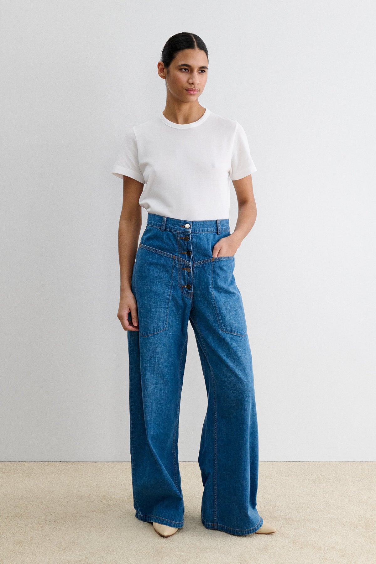 Angle Pant Indigo - Rachel Comey