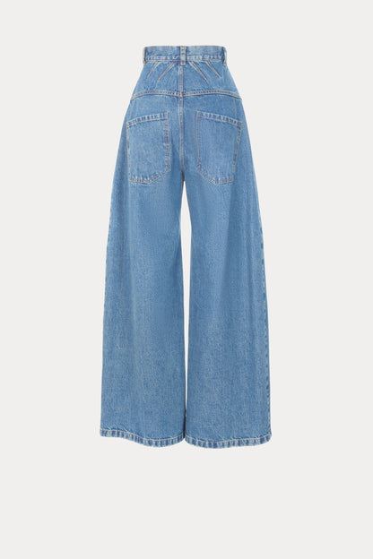 Mae Pant Aged Indigo - Rachel Comey