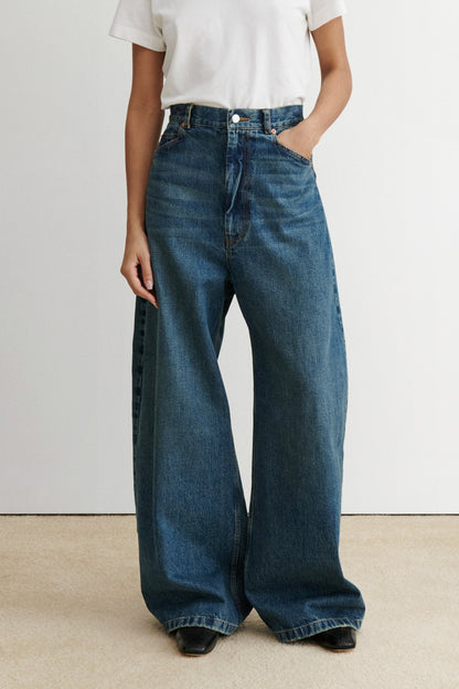 Mae Pant Aged Indigo - Rachel Comey