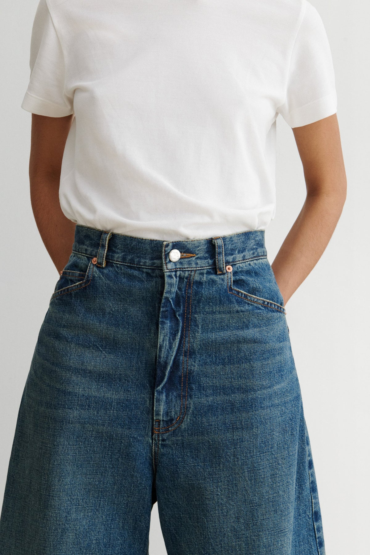 Mae Pant Aged Indigo - Rachel Comey