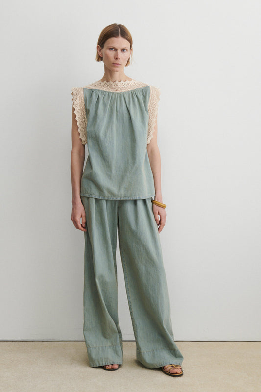 Coxsone Pant Khaki Indigo - Rachel Comey
