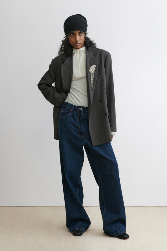 Slacker Pant Muddy Indigo - Rachel Comey