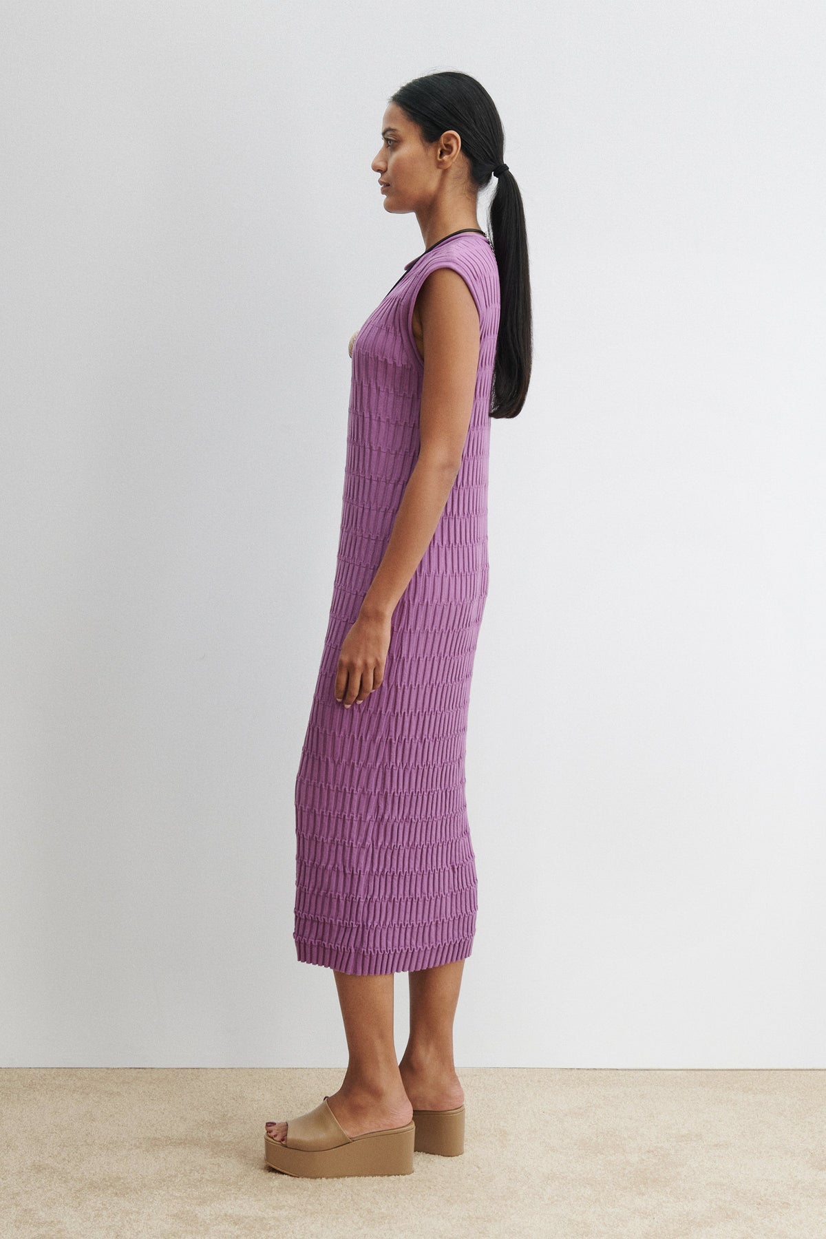 Kitsey Dress Prune - Rachel Comey