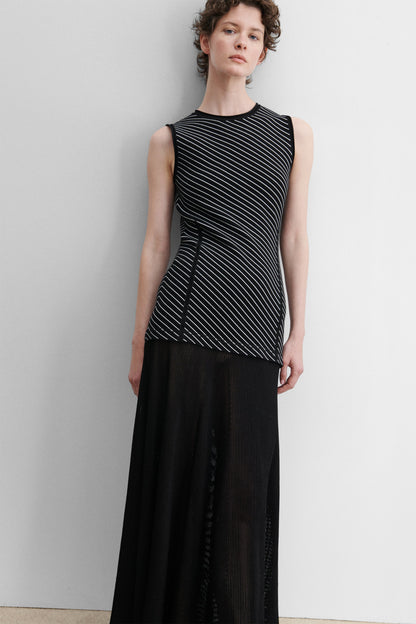 Kimbell Dress Diagonal Stripe - Rachel Comey