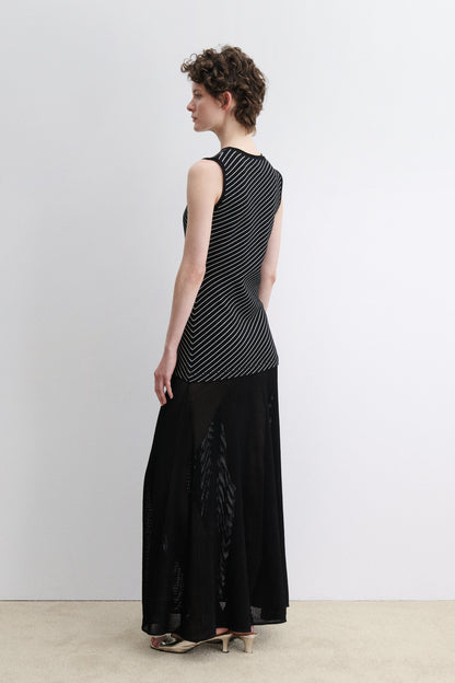 Kimbell Dress Diagonal Stripe - Rachel Comey