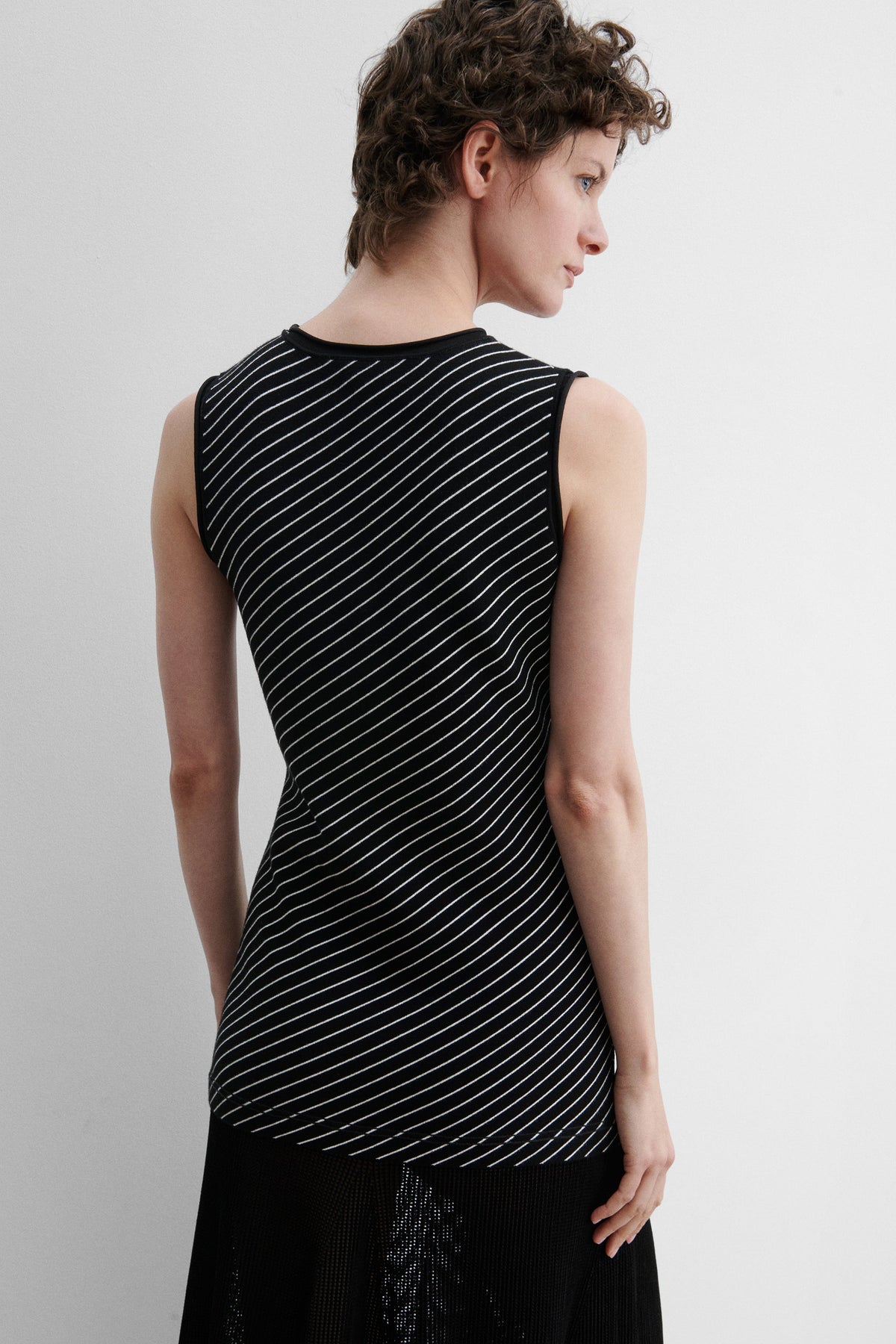 Kimbell Dress Diagonal Stripe - Rachel Comey