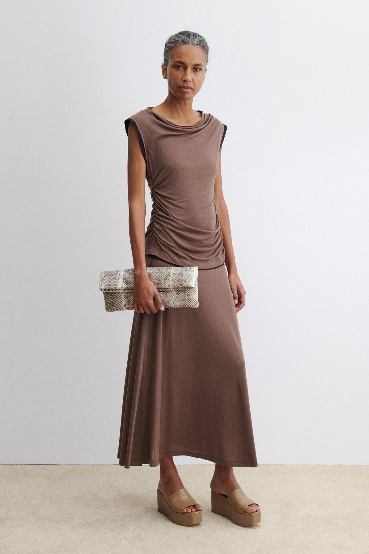 Hilder Dress Brown - Rachel Comey