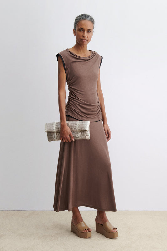 Hilder Dress Brown - Rachel Comey