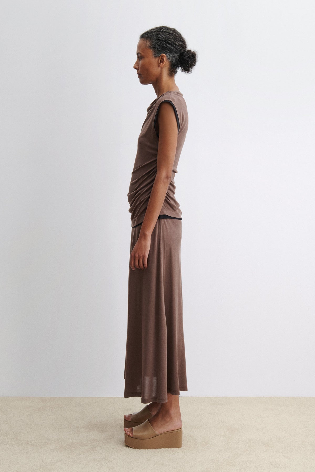 Hilder Dress Brown - Rachel Comey
