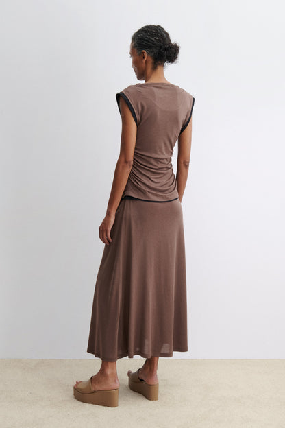 Hilder Dress Brown - Rachel Comey