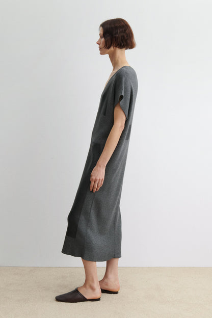 Harpam Dress Charcoal-Black - Rachel Comey