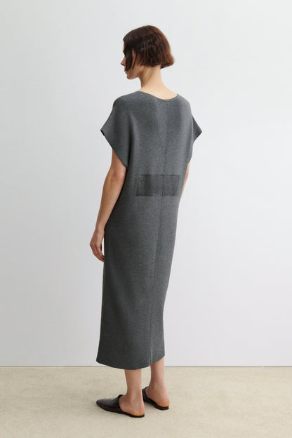 Harpam Dress Charcoal-Black - Rachel Comey