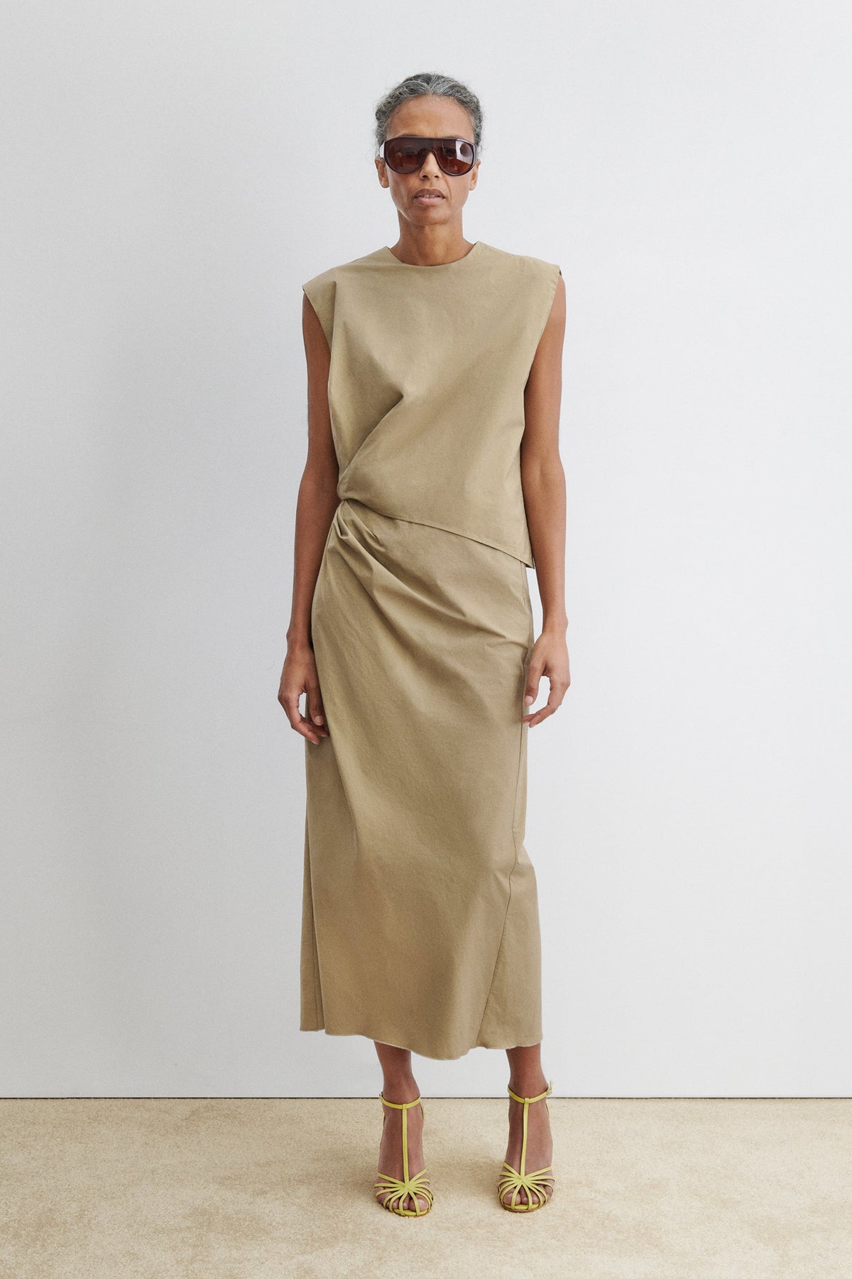 Rini Dress Khaki - Rachel Comey