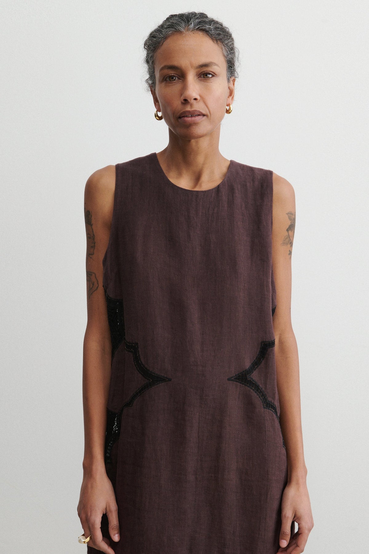 Faden Dress Wine - Rachel Comey