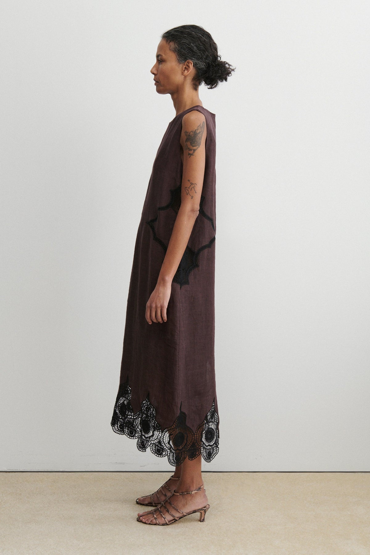 Faden Dress Wine - Rachel Comey