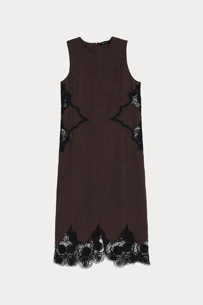 Faden Dress Wine - Rachel Comey