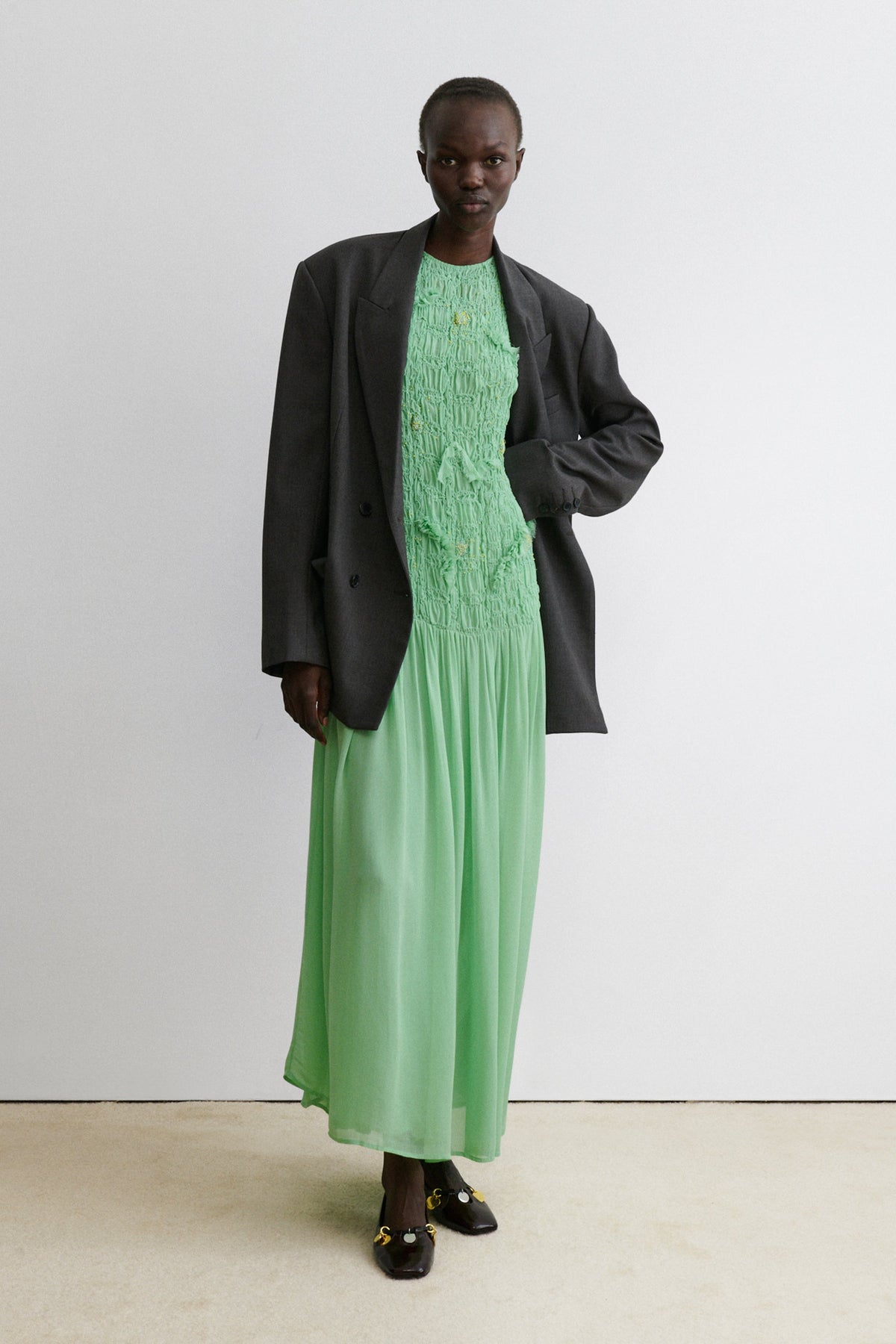 Sway Dress Pistachio - Rachel Comey