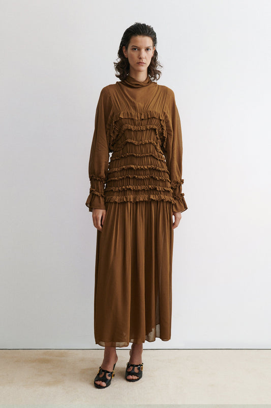 Joice Dress Ochre - Rachel Comey