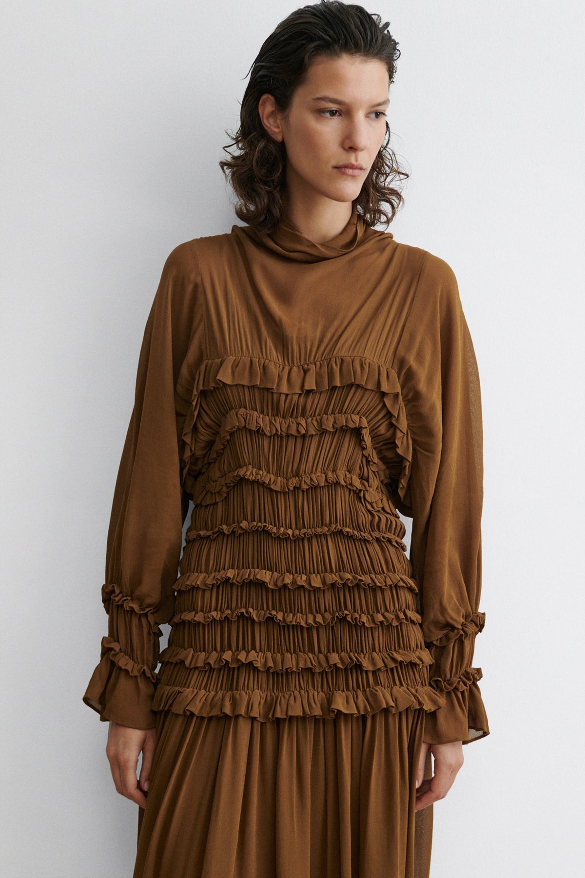 Joice Dress Ochre - Rachel Comey