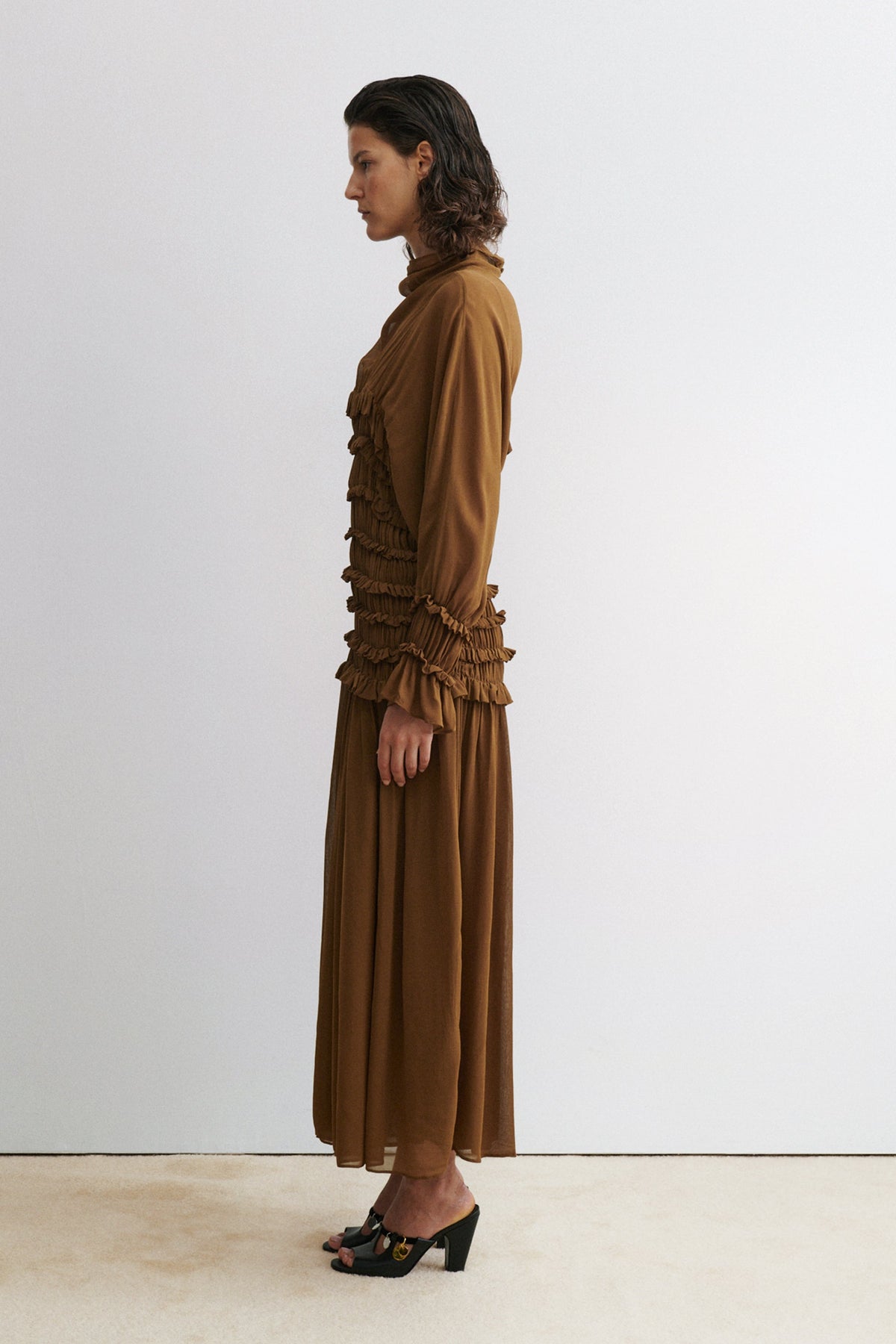 Joice Dress Ochre - Rachel Comey