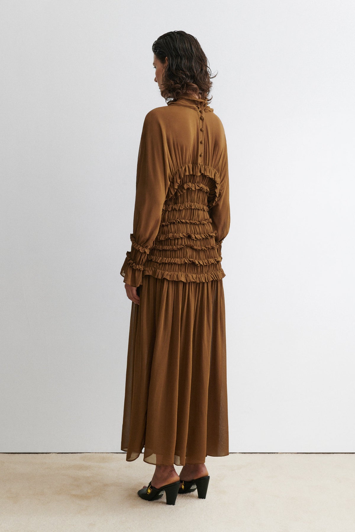 Joice Dress Ochre - Rachel Comey