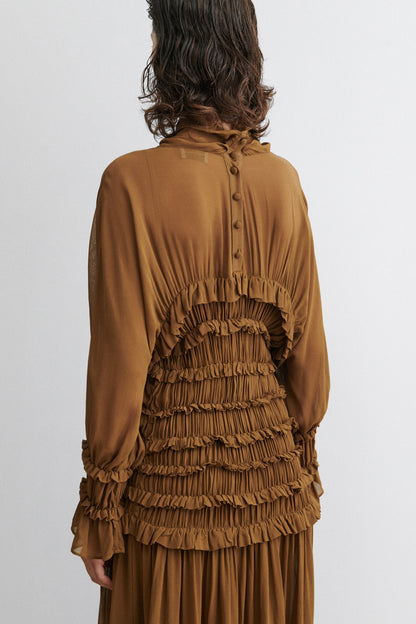Joice Dress Ochre - Rachel Comey