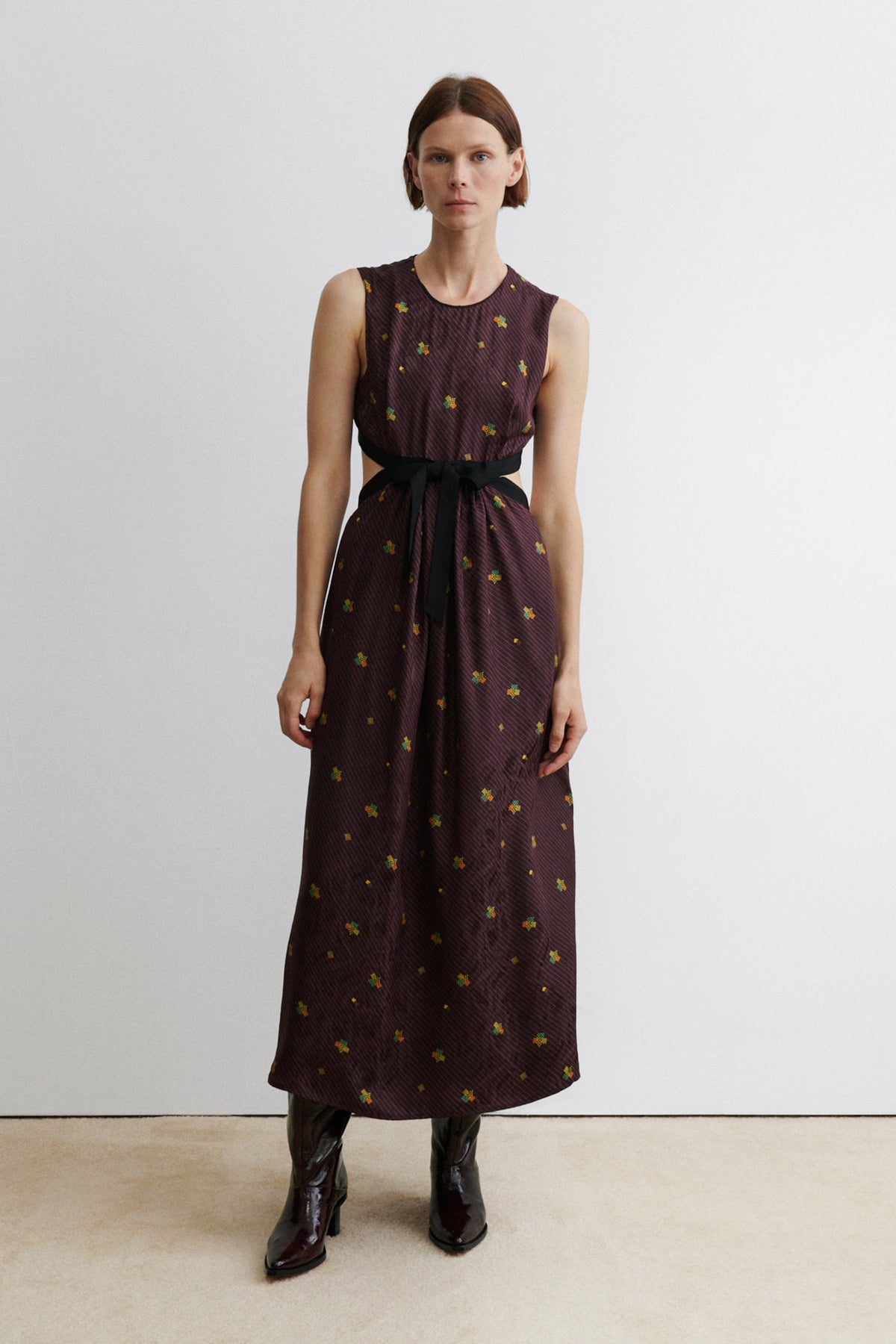Noah Dress Bordeaux - Rachel Comey