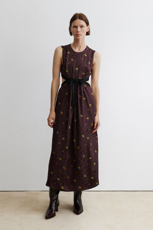 Noah Dress Bordeaux - Rachel Comey