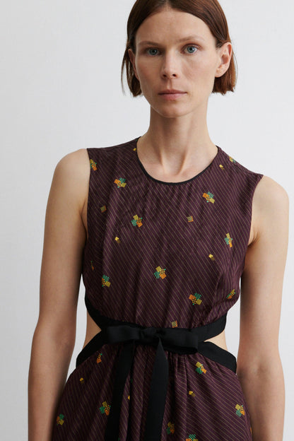 Noah Dress Bordeaux - Rachel Comey