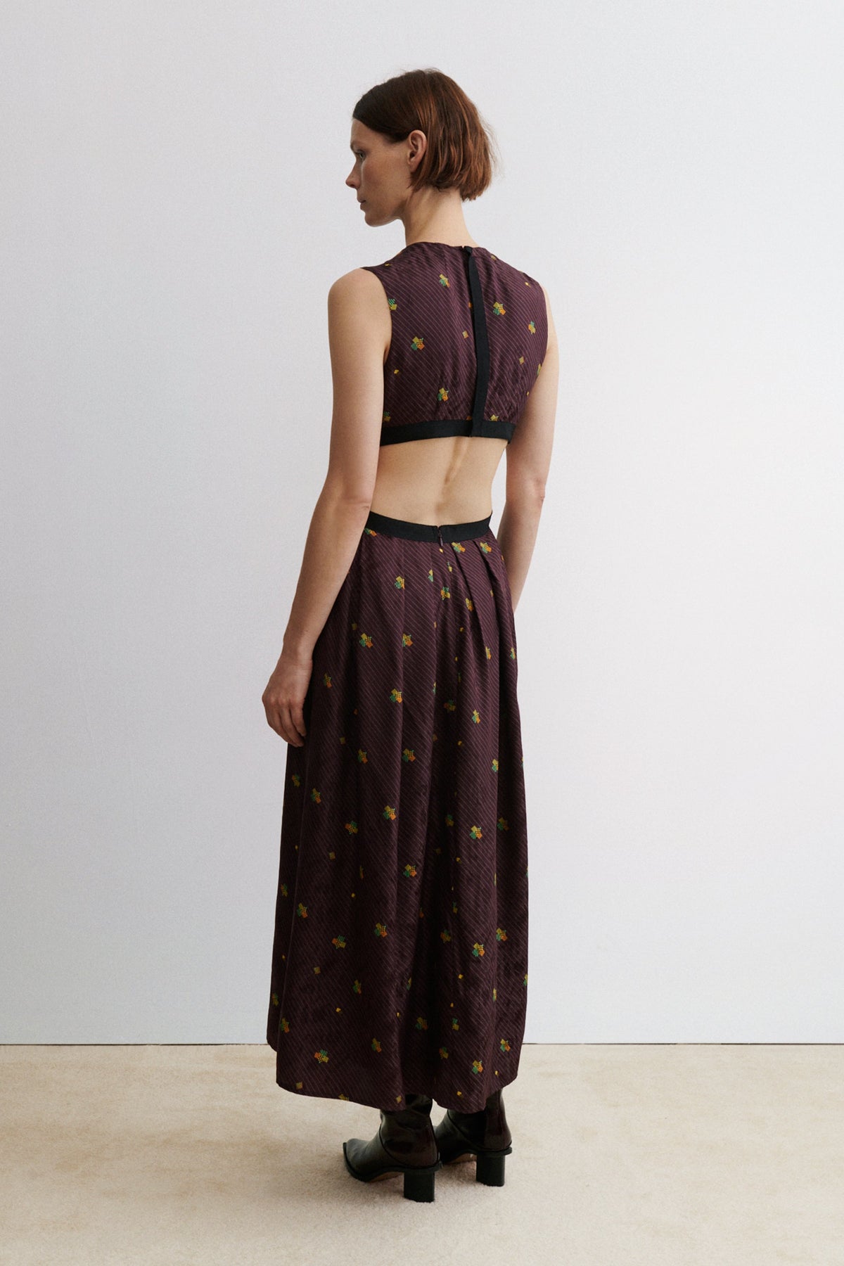 Noah Dress Bordeaux - Rachel Comey