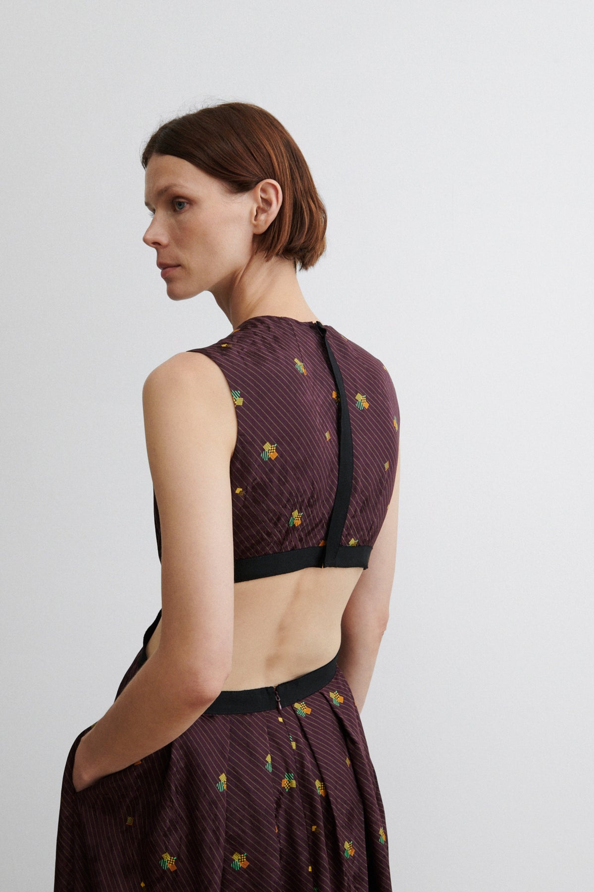 Noah Dress Bordeaux - Rachel Comey