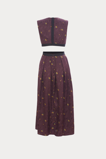 Noah Dress Bordeaux - Rachel Comey