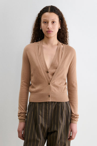 Lilt Cardigan Black Cherry - Rachel Comey