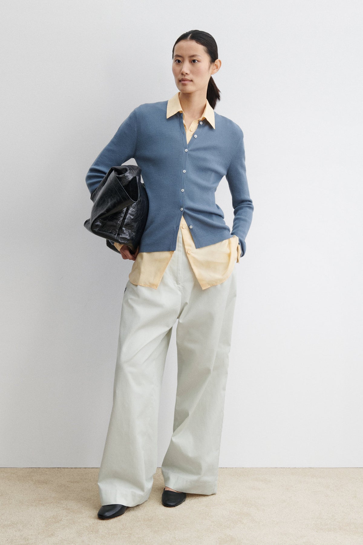 Blise Cardigan Chambray - Rachel Comey