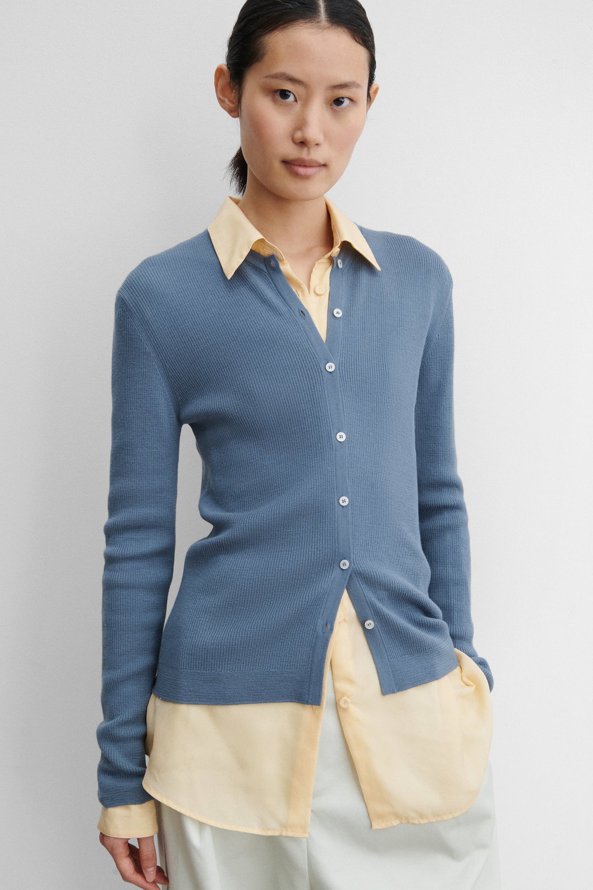 Blise Cardigan Chambray - Rachel Comey