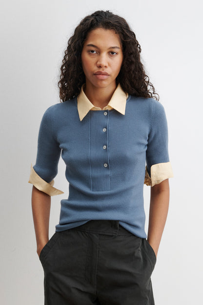 Allery Henley Chambray - Rachel Comey