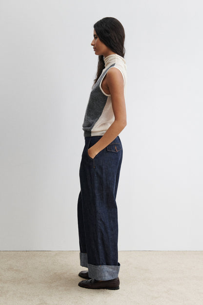 Horwill Top Charcoal-Cream - Rachel Comey
