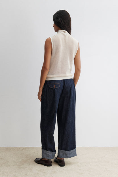 Horwill Top Charcoal-Cream - Rachel Comey