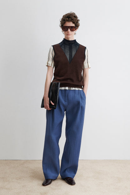 Horwill Top Charcoal-Cream - Rachel Comey