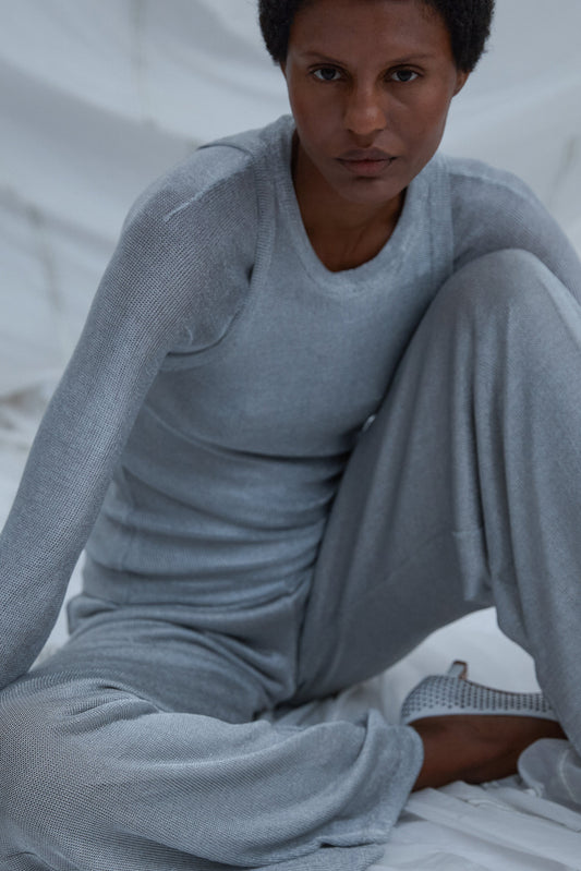 Baseball Tee Silver - Rachel Comey