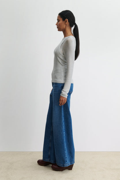 Baseball Tee Silver - Rachel Comey