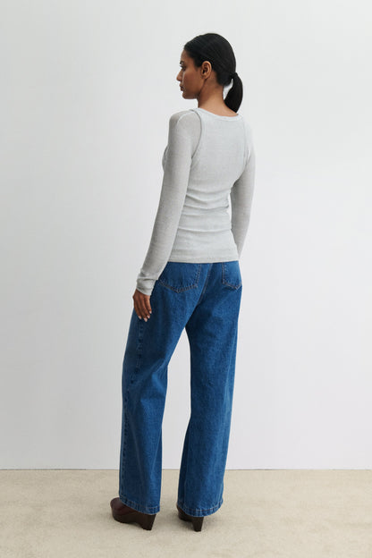 Baseball Tee Silver - Rachel Comey