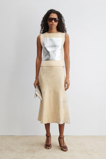 Yaire Top Sand-Silver - Rachel Comey