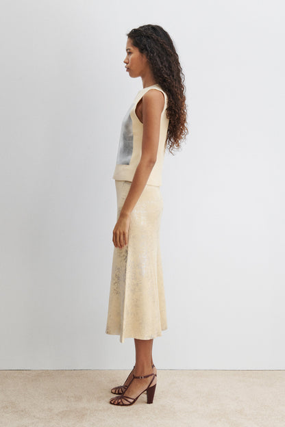 Yaire Top Sand-Silver - Rachel Comey
