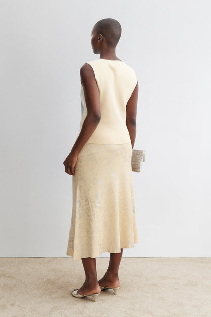 Yaire Top Sand-Silver - Rachel Comey
