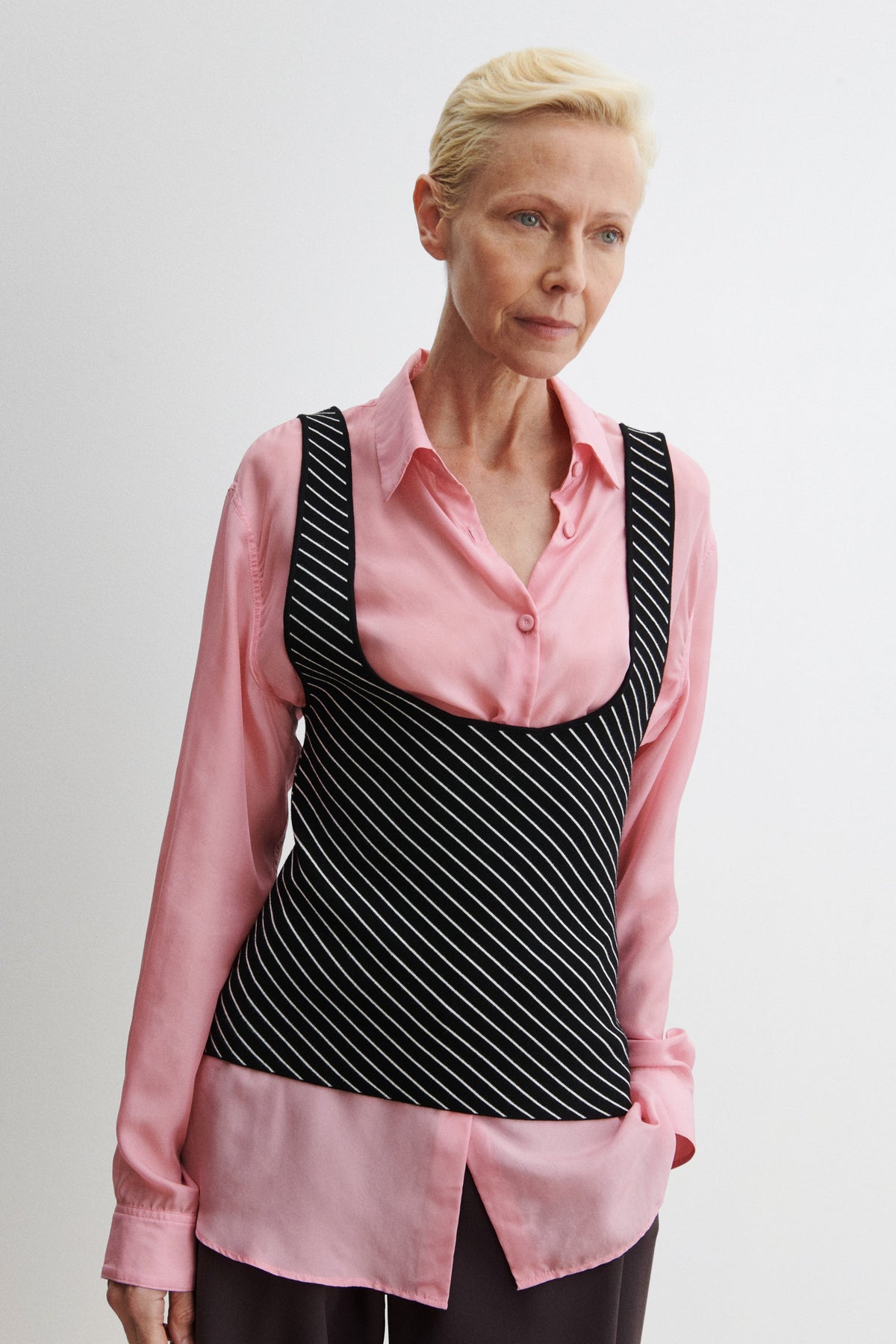 Naro Tank Diagonal Stripe - Rachel Comey