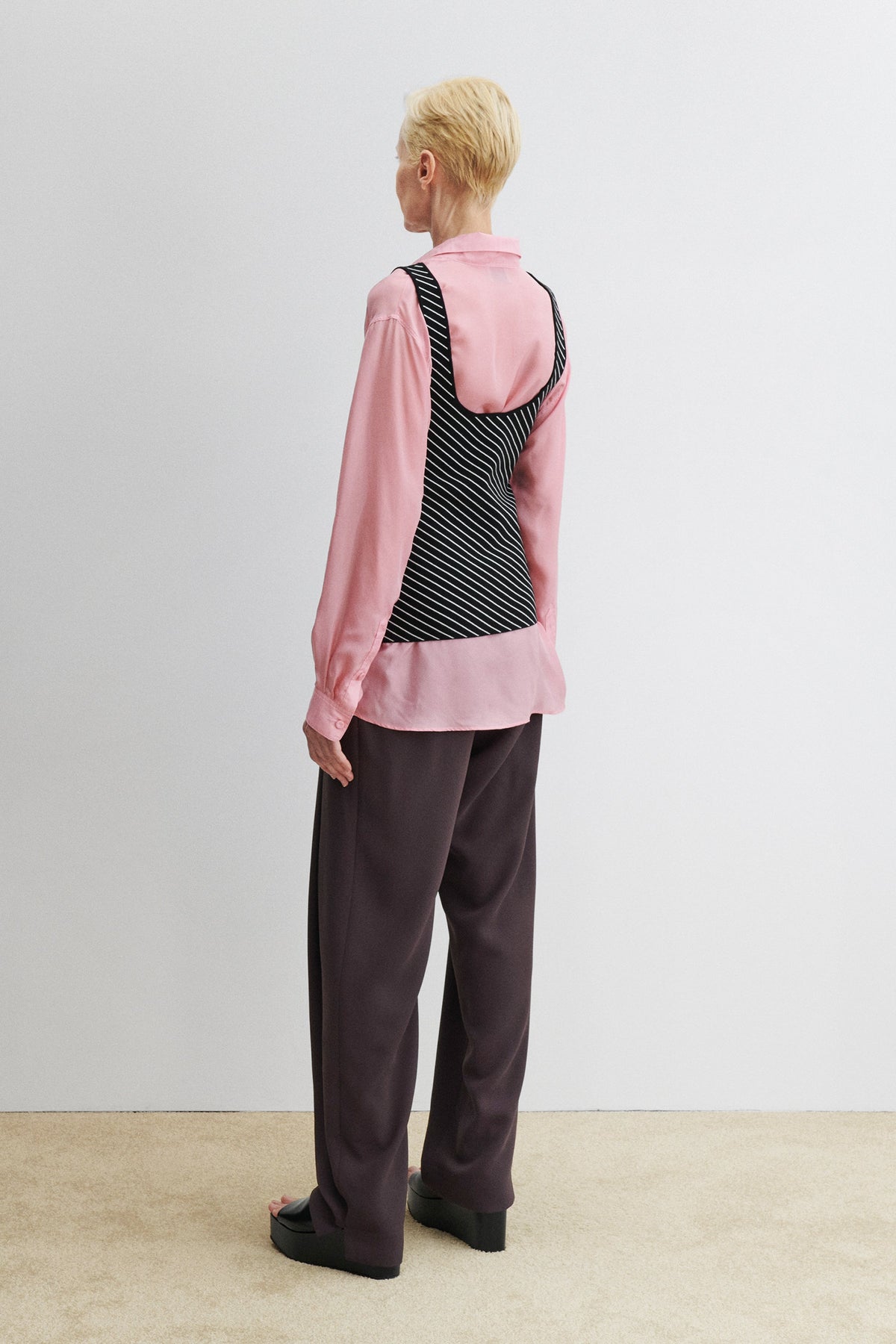 Naro Tank Diagonal Stripe - Rachel Comey